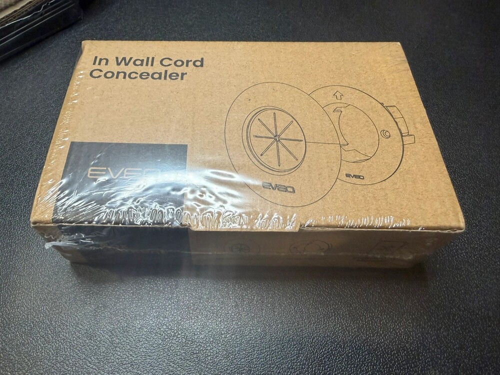 EVEO In-Wall Cord Concealer TV Cable Management Kit – New Sealed